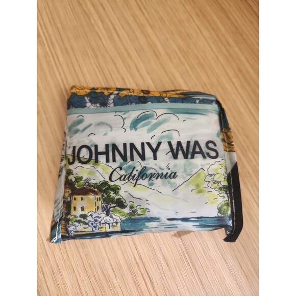 Johnny Was Reusable Nylon Shopping Tote European Scenery NWOT - Picture 2 of 4